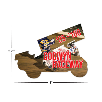 Custom Plastic 2.25" x 3" Sprint Car Cards