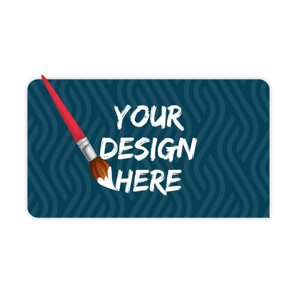 Custom Plastic 3.5" x 2" 1 Pointed Corner Cards