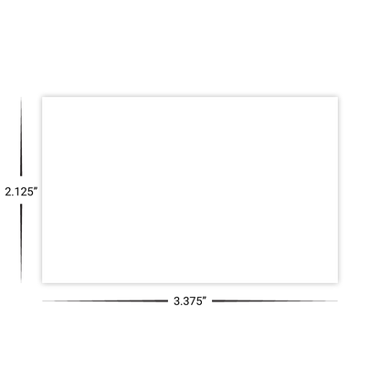 Custom Plastic 3.375" x 2.125" Square Corner Standard Cards