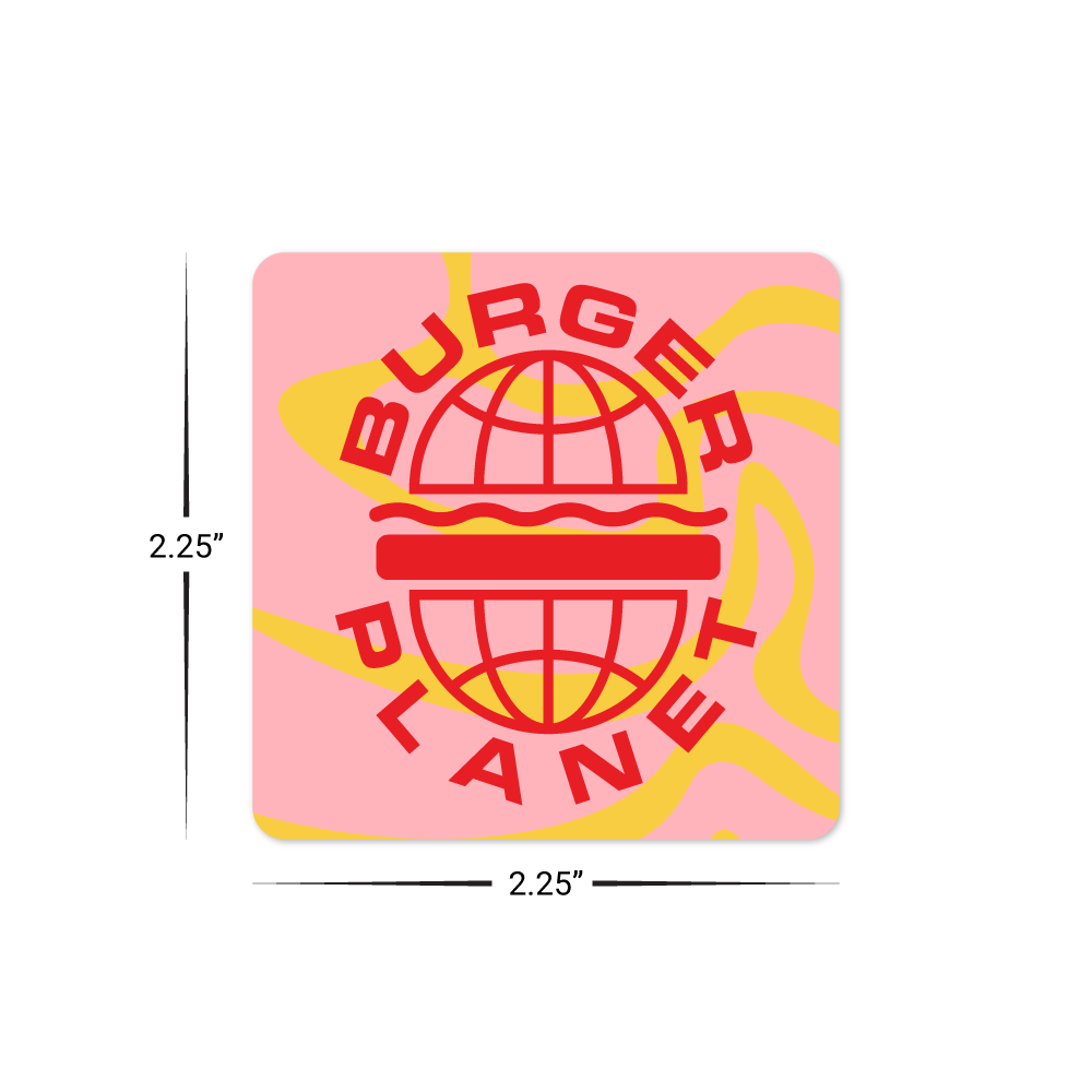 Custom Plastic 2.25" x 2.25" Square Cards