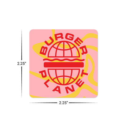 Custom Plastic 2.25" x 2.25" Square Cards