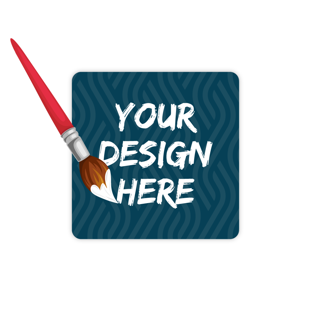 Custom Plastic 2.25" x 2.25" Square Cards