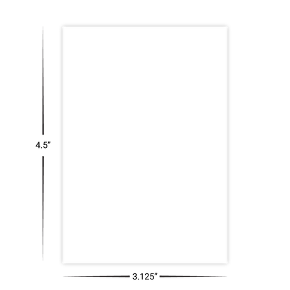 Custom Plastic 4.5" x 3.125" Sharp Corner Cards