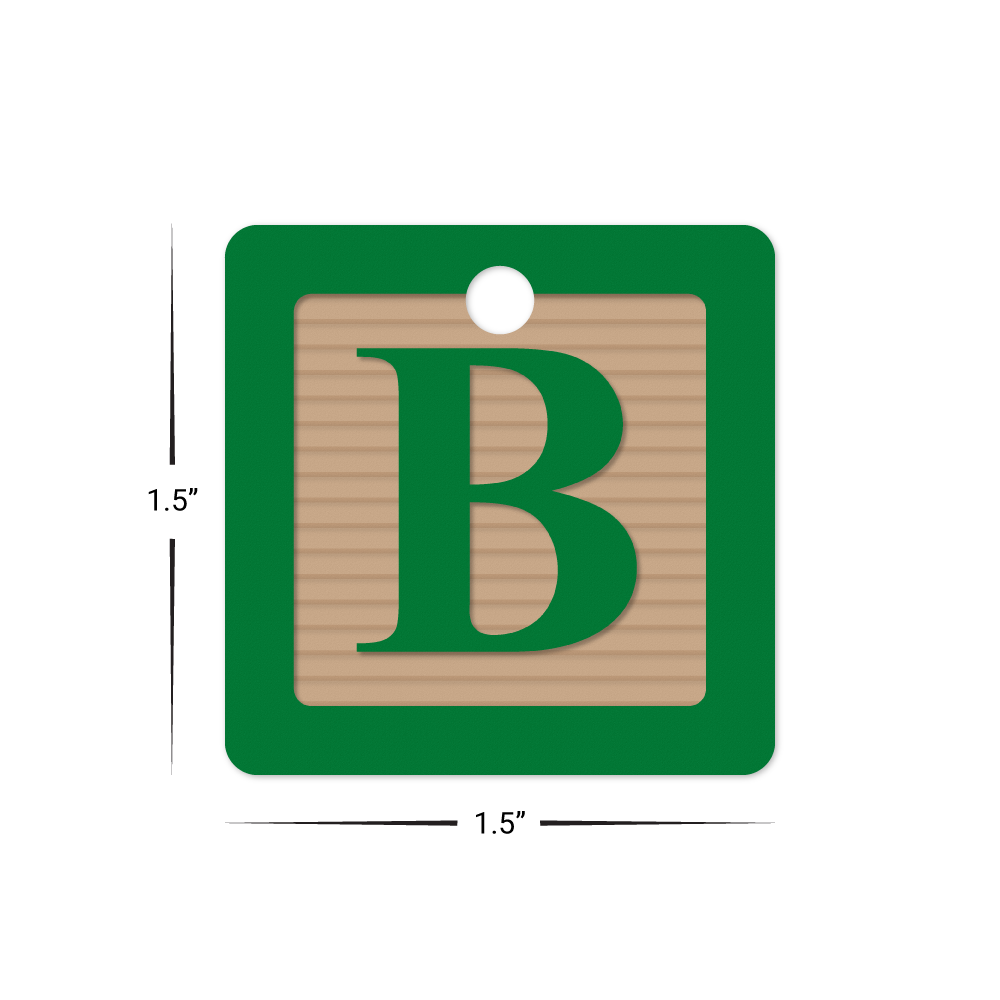 Custom Plastic 1.5" x 1.5" Square Key Tags