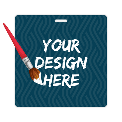 Custom Plastic 4.5" x 4.5" Square Badges