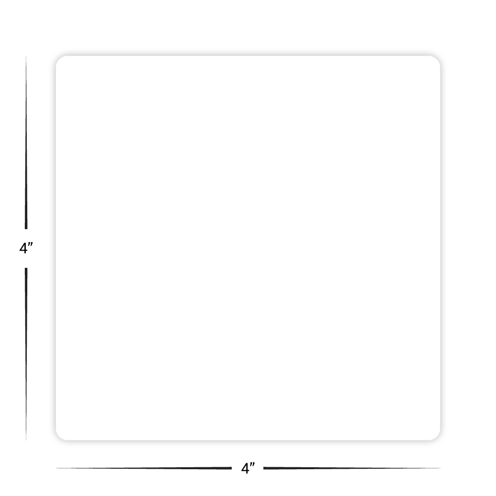 Custom 4" x 4" Square Review Cards