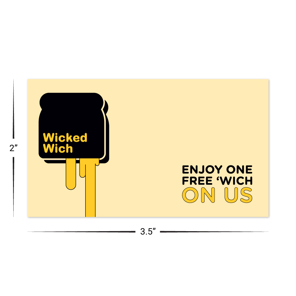 Custom Plastic 3.5" x 2" Cards