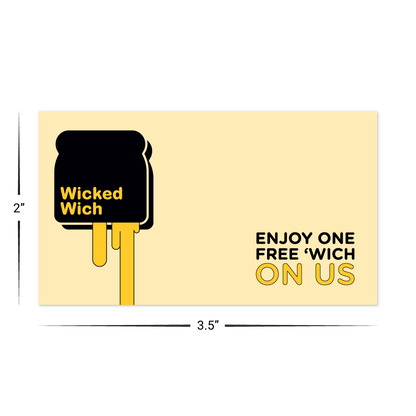 Custom Plastic 3.5" x 2" Cards