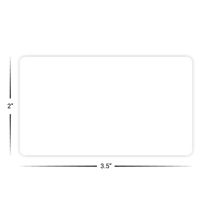 Custom Plastic 3.5" x 2" Standard Rounded Business Cards