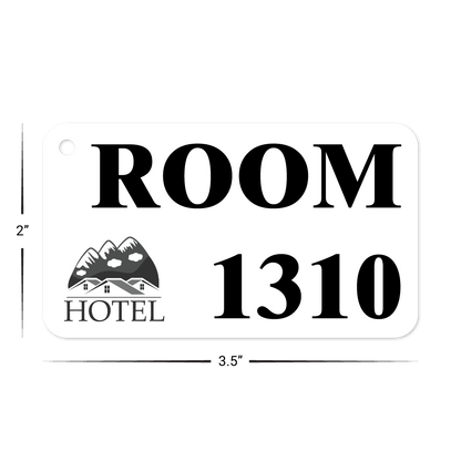 Custom Plastic 3.5" x 2" Tags