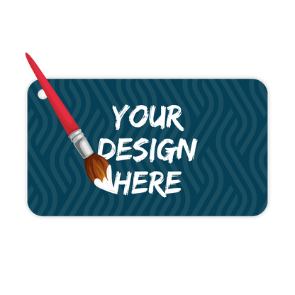 Custom Plastic 3.5" x 2" Tags