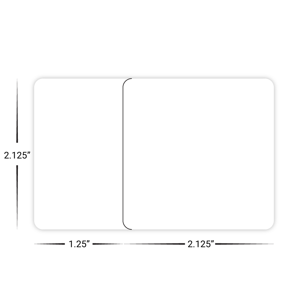 Custom Plastic 3.375" x 2.125" Breakaway Combo Cards