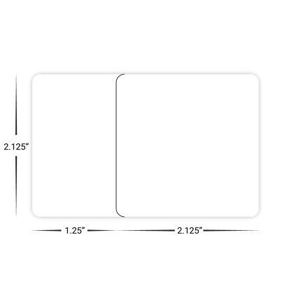 Custom Plastic 3.375" x 2.125" Breakaway Combo Cards