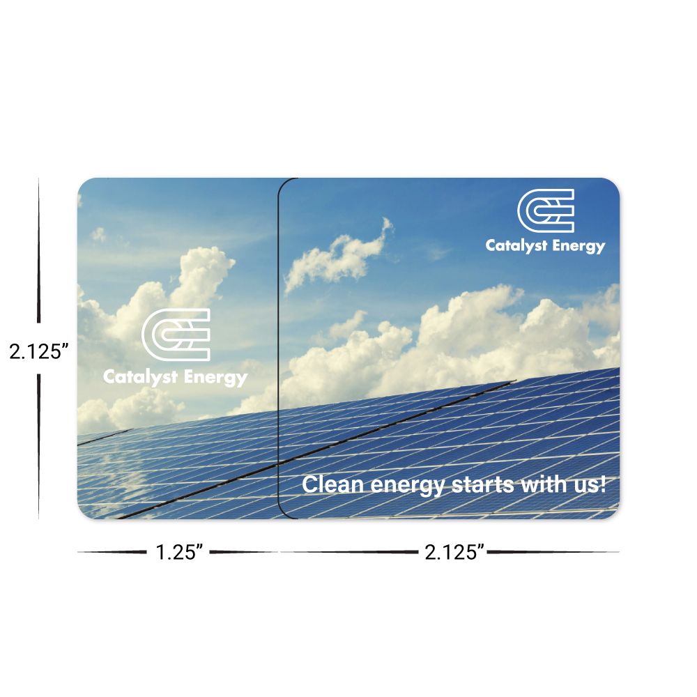 Custom Plastic 3.375" x 2.125" Breakaway Combo Cards