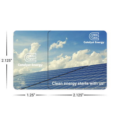 Custom Plastic 3.375" x 2.125" Breakaway Combo Cards