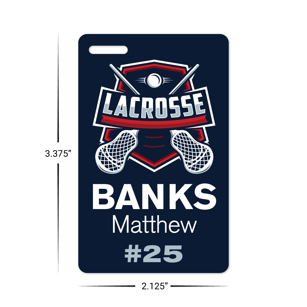 Custom Plastic 3.375" x 2.125" Badges with Corner Slot