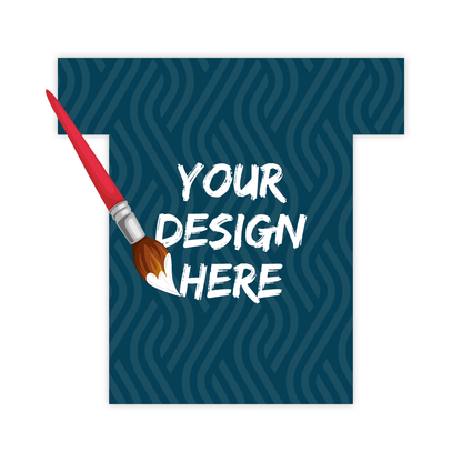 Custom Plastic 3.375" x 3.375" Wide T Shape Cards