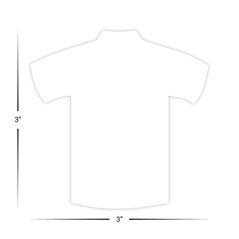 Custom Plastic 3" x 3" T-Shirt Cards