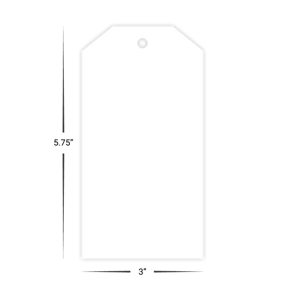 Custom Plastic 3" x 5.75" Price Tags