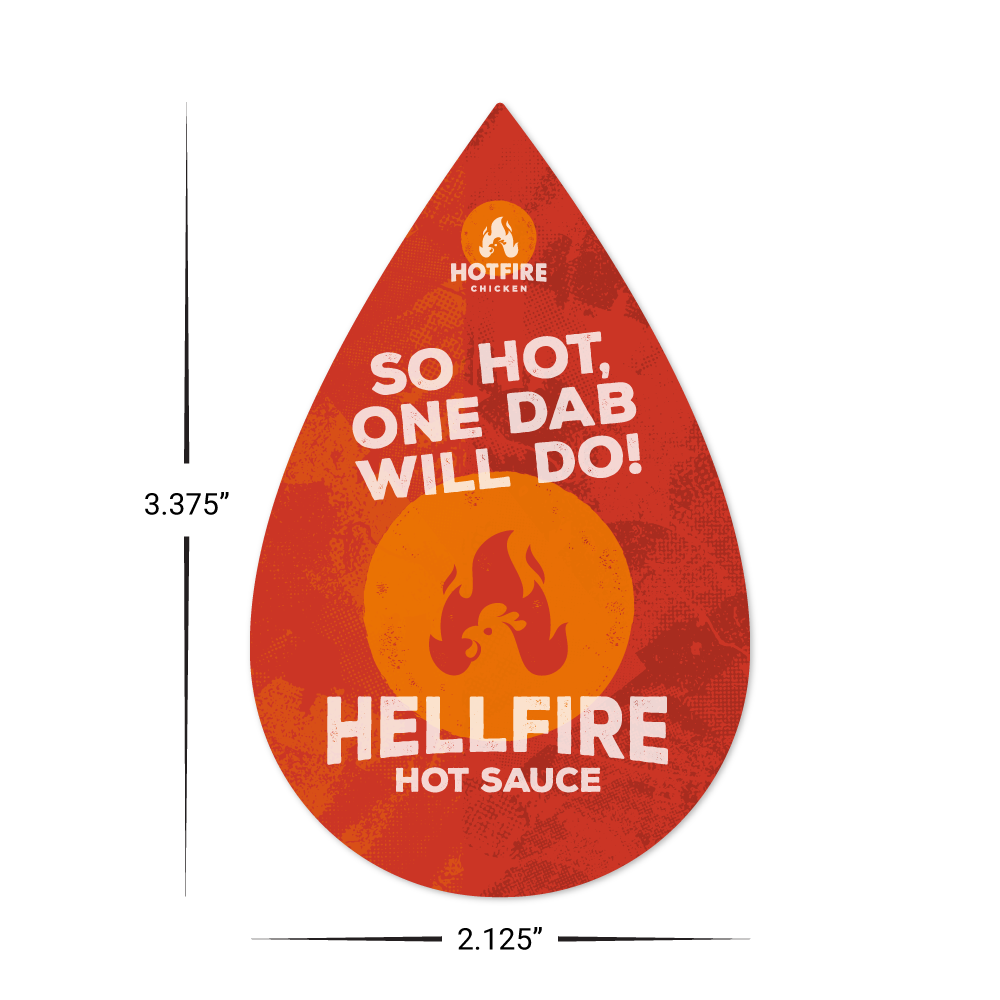 Custom Plastic 3.375" x 2.125" Tear Drop Shape Cards