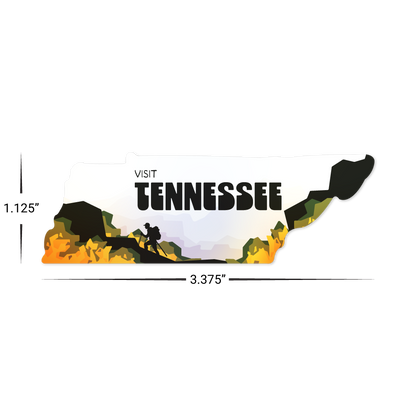 Custom Plastic 3.375" x 1.125" Tennessee Shape Cards