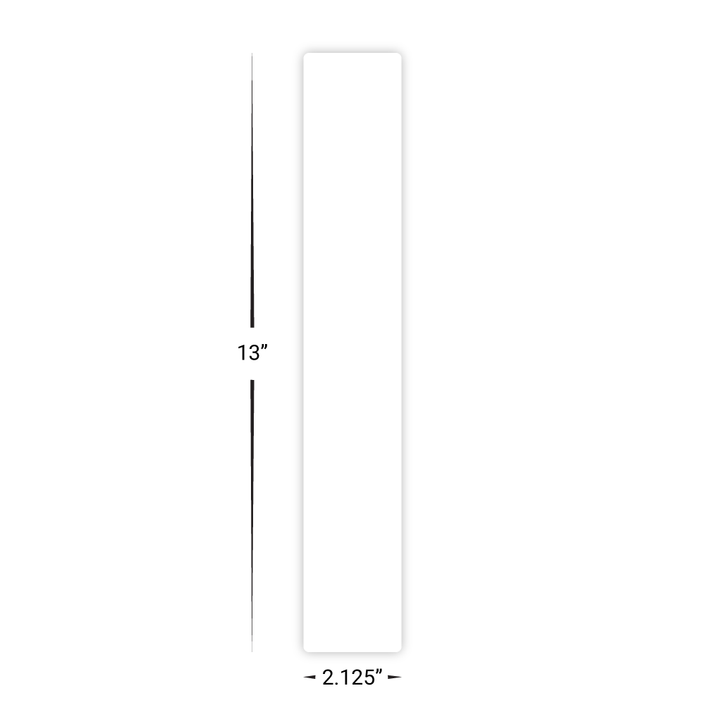 Custom Plastic 13" x 2.125" Ruler