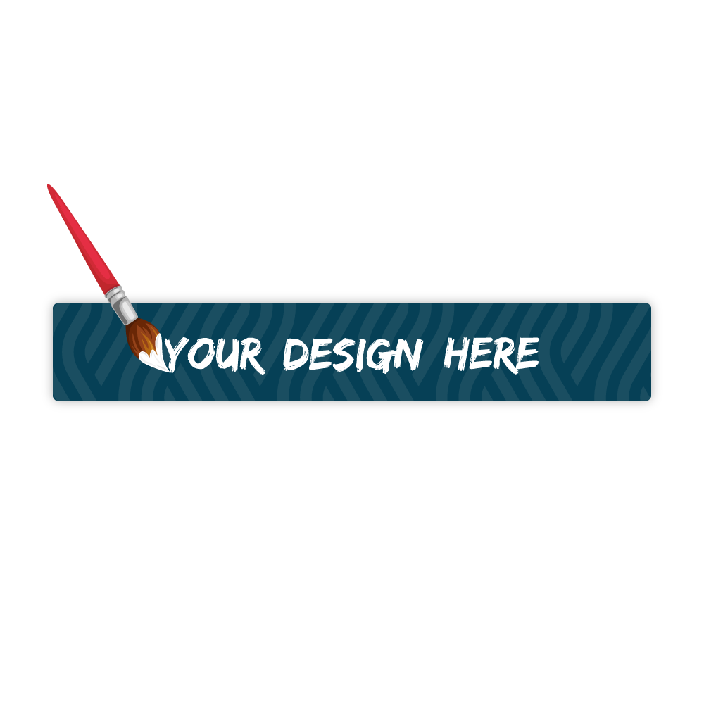 Custom Plastic 13" x 2.125" Ruler