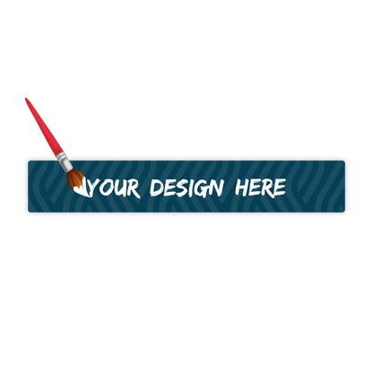 Custom Plastic 13" x 2.125" Ruler