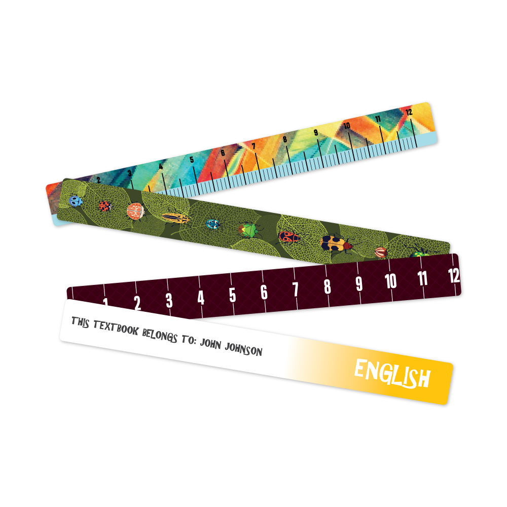 Custom Plastic 12.36" x 1.33" Rulers