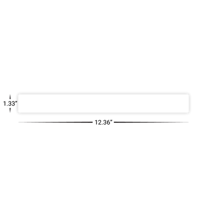 Custom Plastic 12.36" x 1.33" Rulers