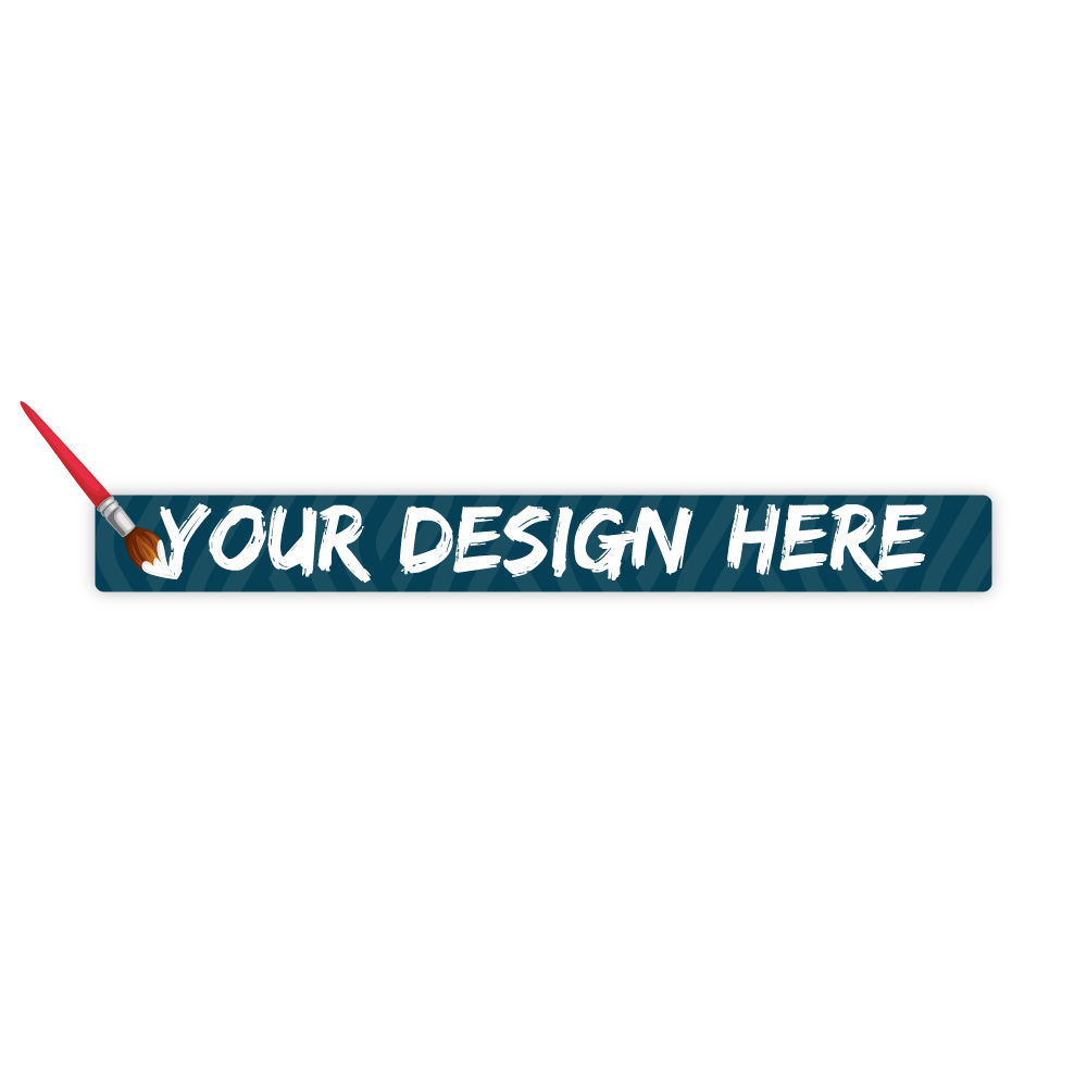Custom Plastic 12.36" x 1.33" Rulers