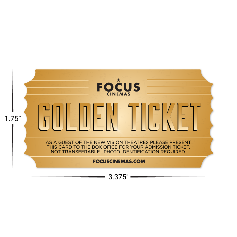 Custom Plastic 3.375" x 1.75" Ticket Cards