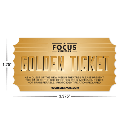 Custom Plastic 3.375" x 1.75" Ticket Cards