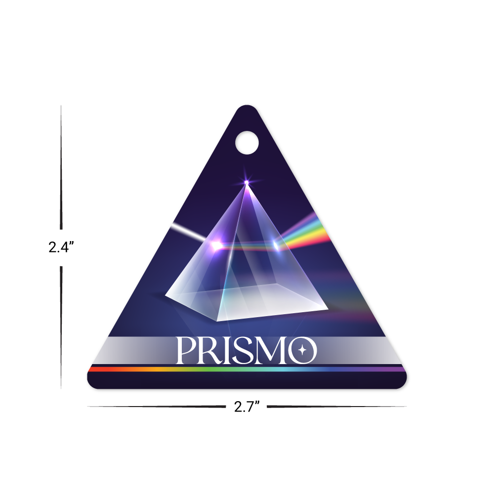 Custom Plastic 2.7" x 2.4" Triangle Key Tags