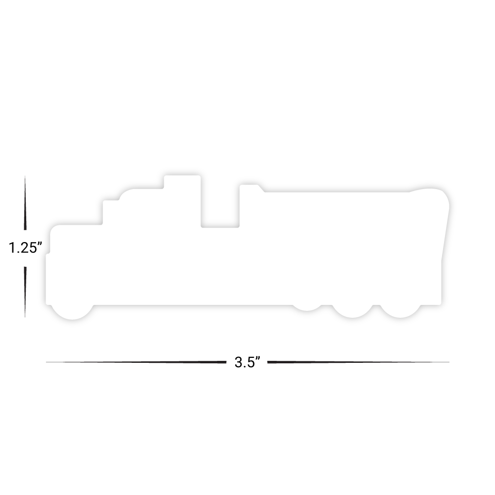 Custom Plastic 3.5" x 1.25" Big Rig Cards