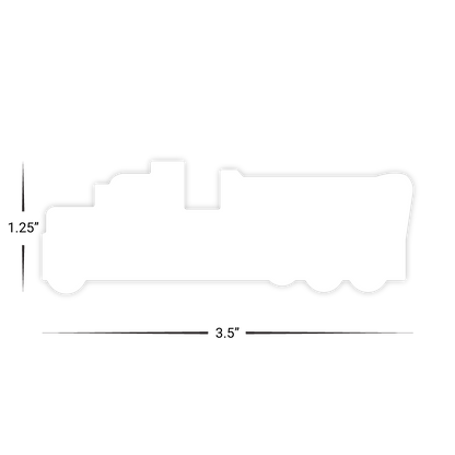 Custom Plastic 3.5" x 1.25" Big Rig Cards