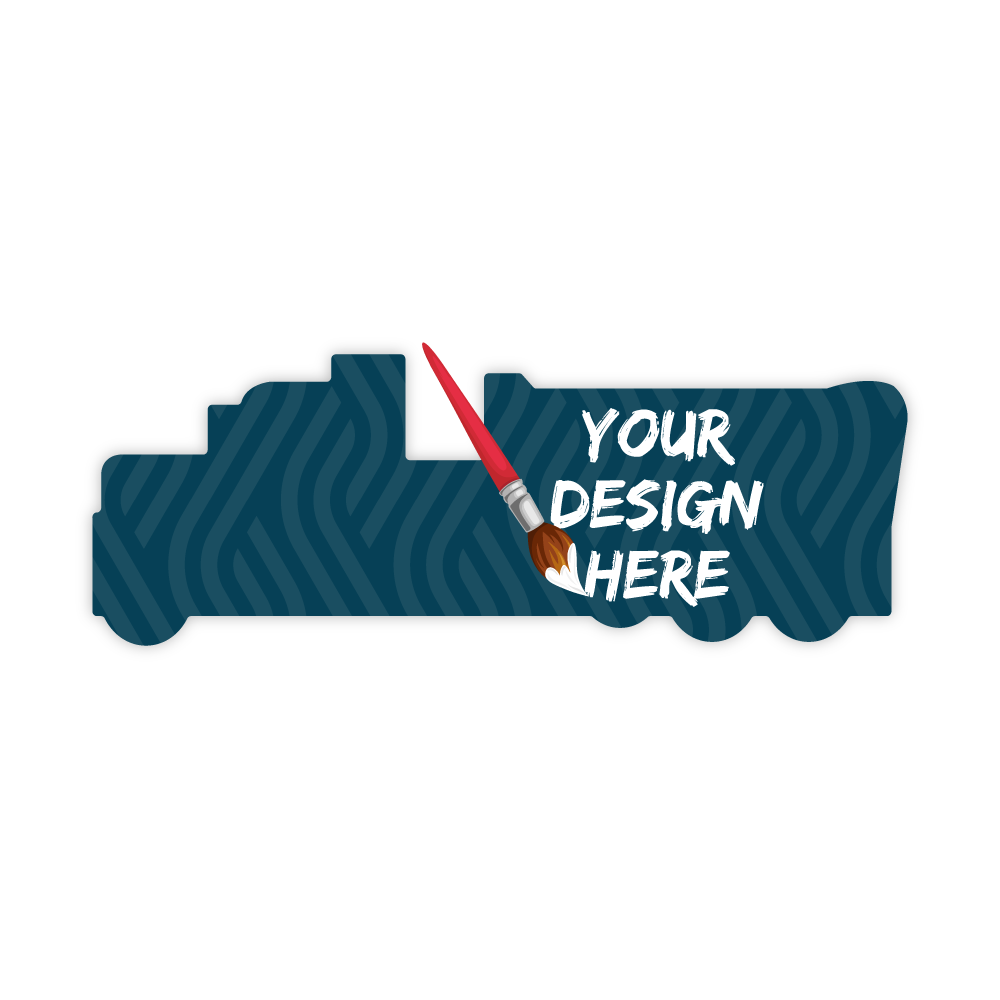 Custom Plastic 3.5" x 1.25" Big Rig Cards