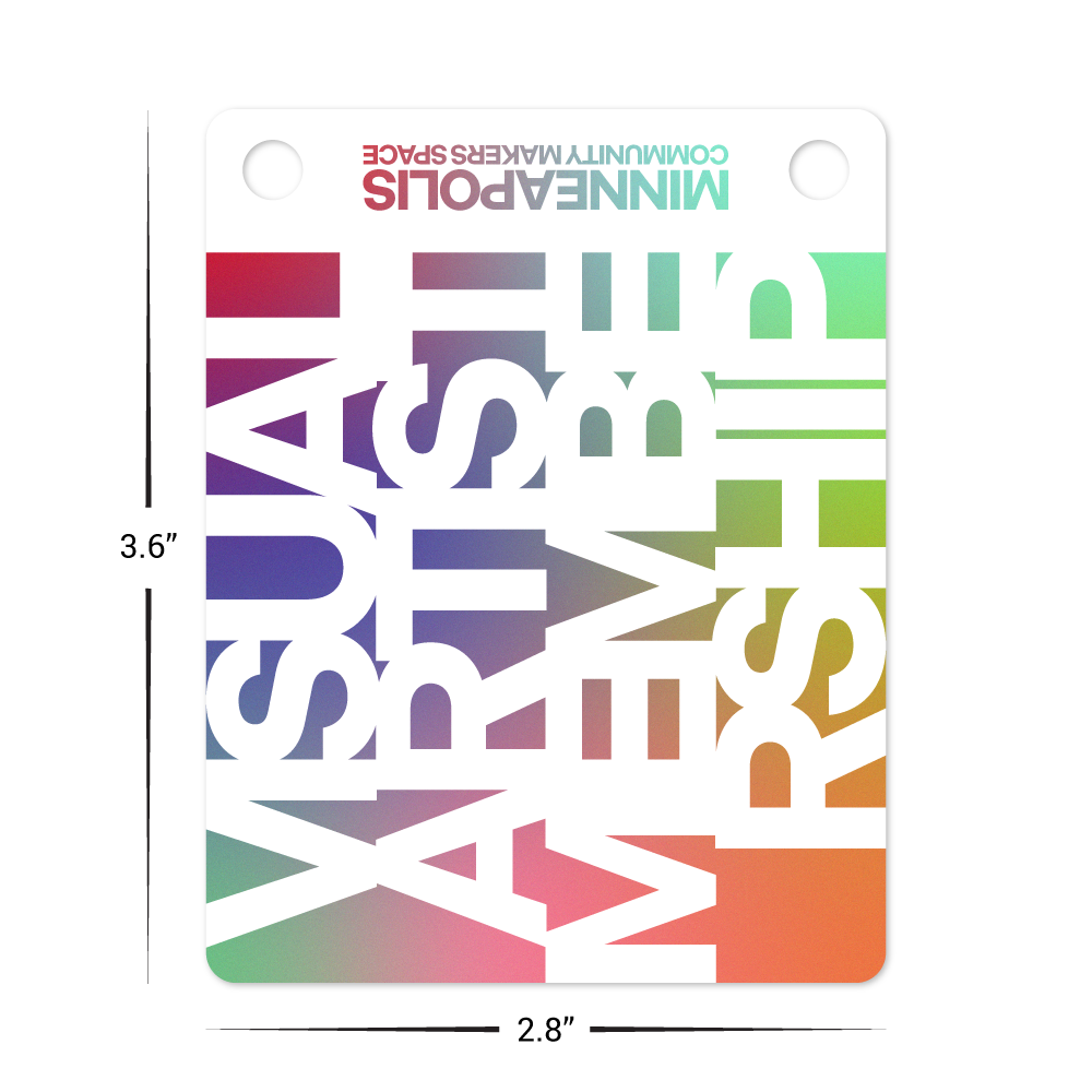 Custom Plastic 2.8" x 3.6" 2 Hole Tags