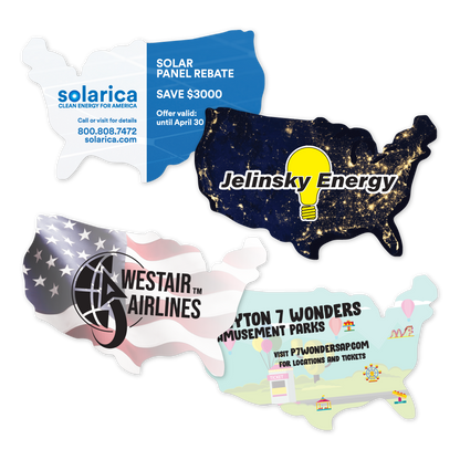 Custom Plastic 3.375" x 2.125" United States Cards