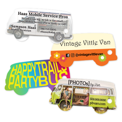 Custom Plastic 2.6" x 1.28" Van Key Tags