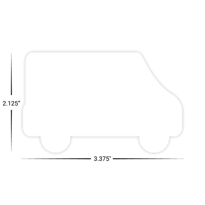 Custom Plastic 3.375" x 2.125" Van Cards
