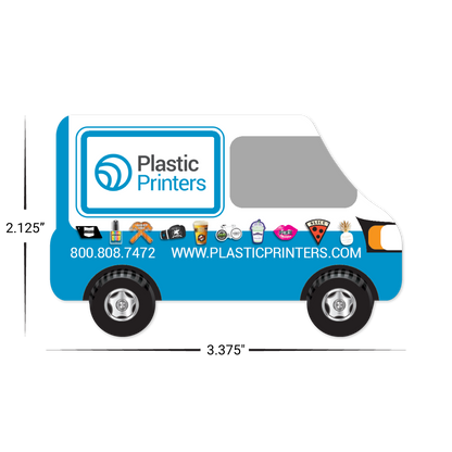 Custom Plastic 3.375" x 2.125" Van Cards
