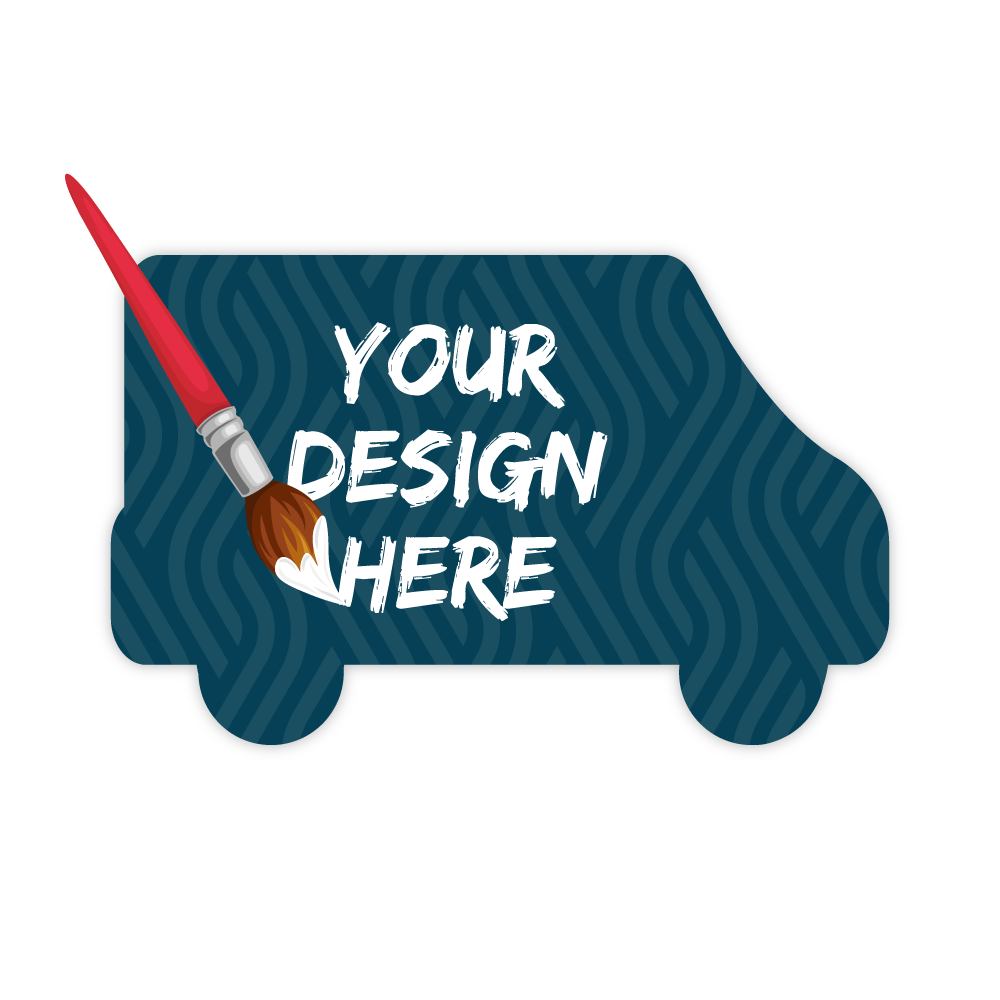 Custom Plastic 3.375" x 2.125" Van Cards