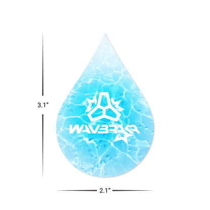 Custom Plastic 3.1" x 2.1" Water Drop Shape Cards