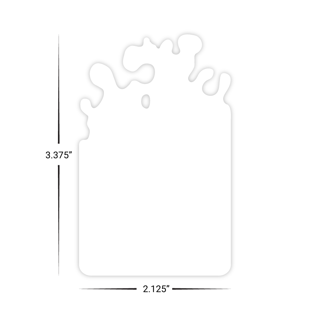 Custom Plastic 3.375" x 2.125" Water Splash Cards
