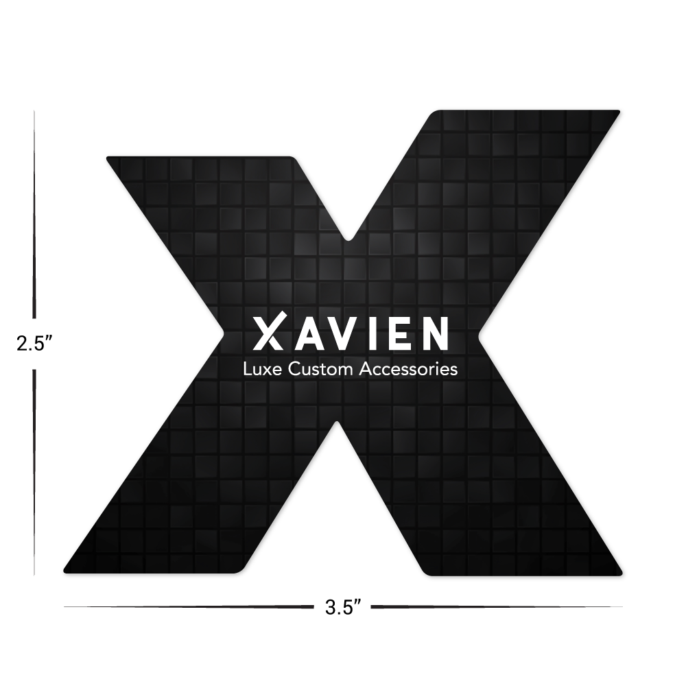 Custom Plastic 3" x 2.5" X Shape Cards