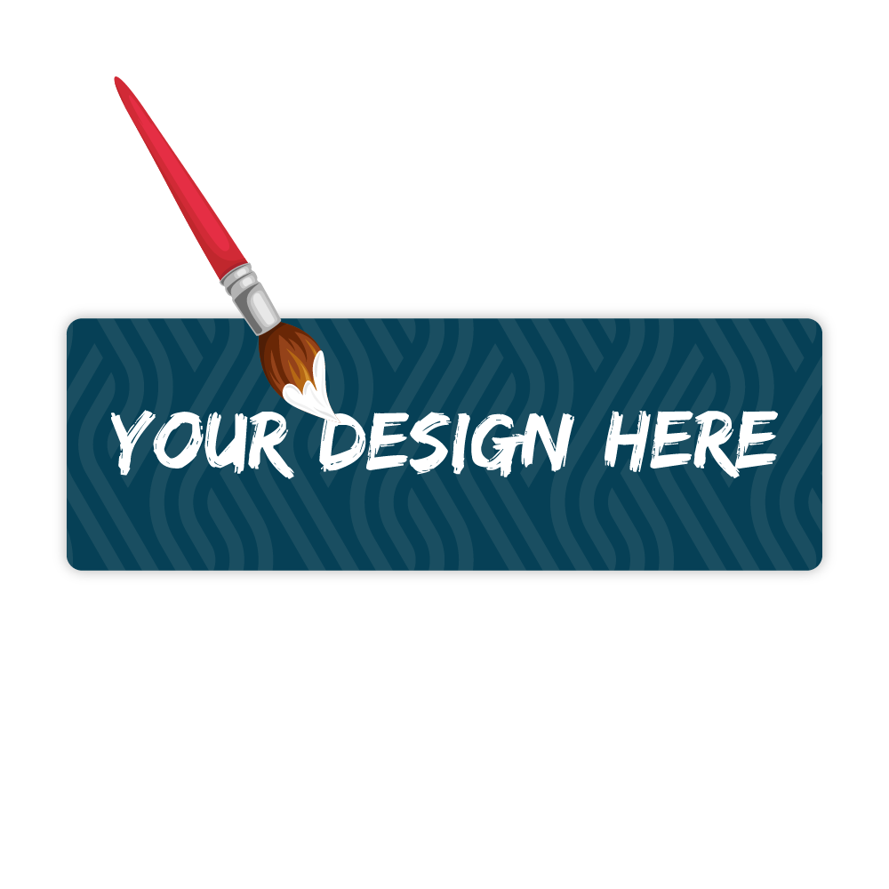 Custom Plastic 2" x 6" Bookmark Sized Cards
