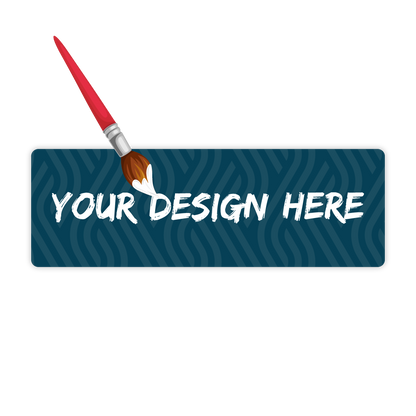 Custom Plastic 2" x 6" Bookmark Sized Cards