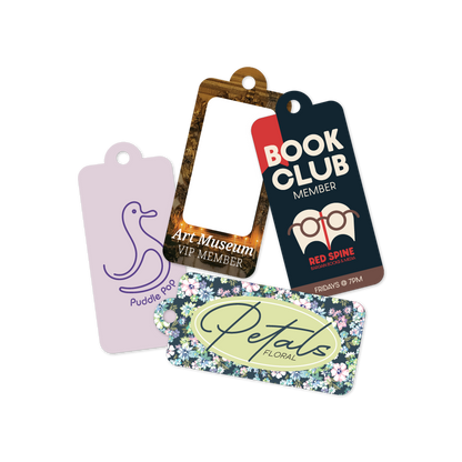 Custom Plastic 2.75" x 1.25" Extended Hole Key Tags