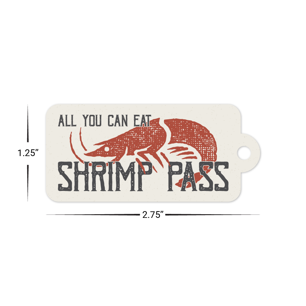 Custom Plastic 2.75" x 1.25" Extended Hole Key Tags